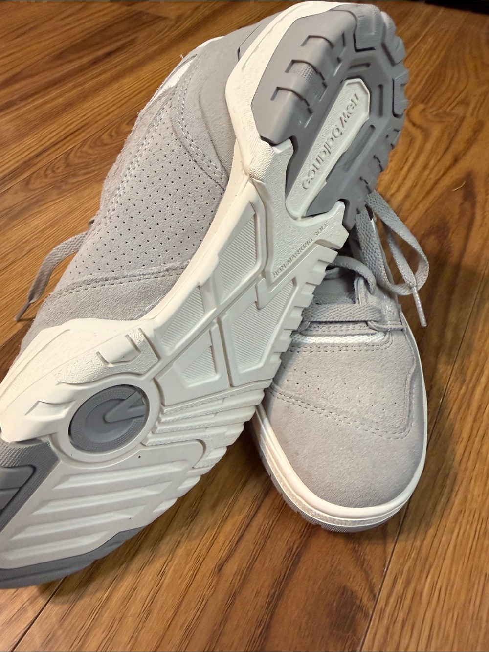 New Balance Gray Suede Men’s Sneakers - Picture 2 of 4